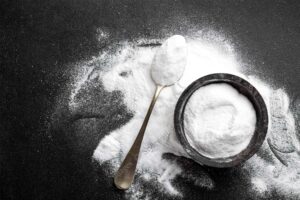 Baking soda will help use To Reduce Dark Circle And Acne Scars Overnight by Stylewati