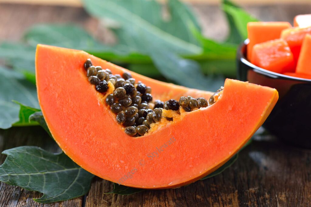 Papaya is Good for a glowing skin texture Suggest by Stylewati