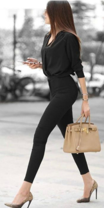 Black and black-Style Formulas Associated With High Waist Jeans-by stylewati-