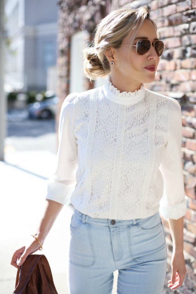 Bun it up-10 lace top ideas to keep your wardrobe in style-by stylewati