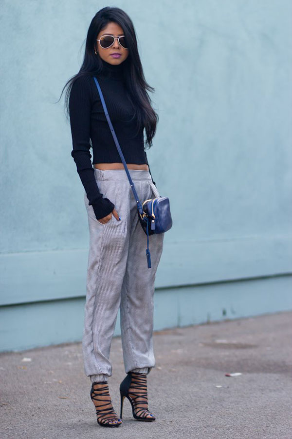 Crop it short-10 ways to wear a turtleneck this fall season-by stylewati