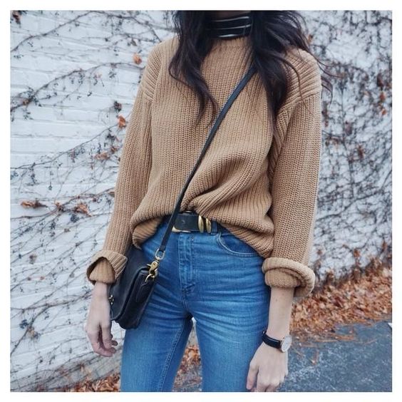 High rise jeans with oversized sweater-7 combinations that will never run out of style-by stylewati