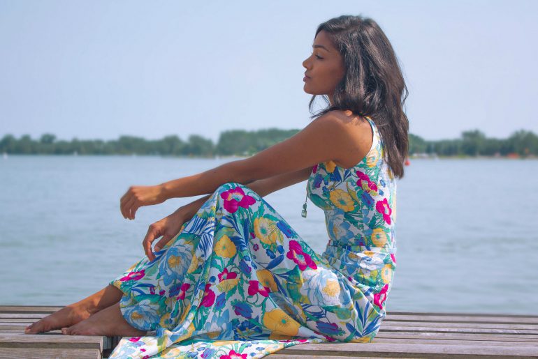 How to wear floral maxi dresses this summer-by stylewati