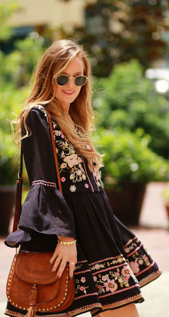 Keep it boho-How to wear floral maxi dresses this summer-by stylewati
