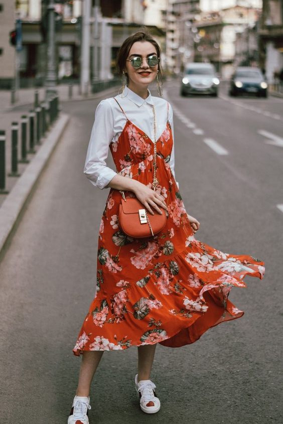 Like a slip dress-How to wear floral maxi dresses this summer-by stylewati