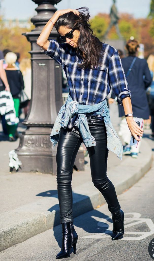 Plaid it up-10 styling tips that are much-needed for your leather pants-by stylewati