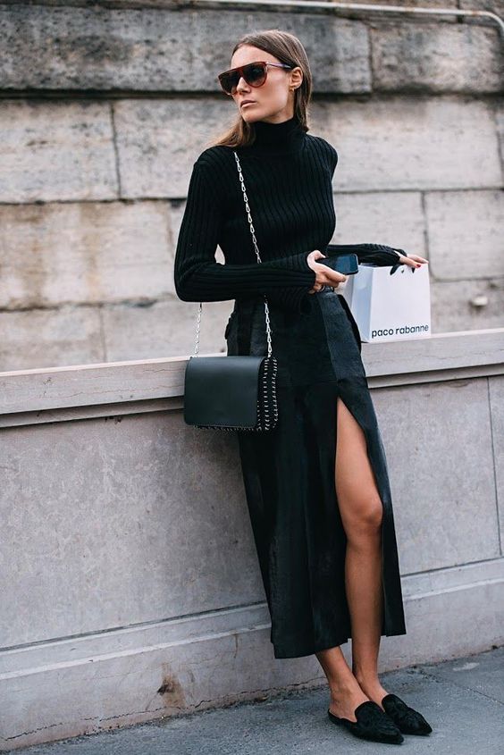 Slit skirt-10 outfit inspiration that guarantee you slay the party night-by stylewati