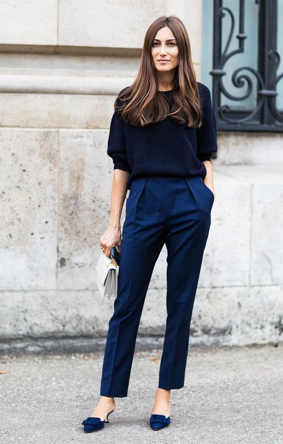 Tapered trousers-10 creative ways to wear your sweater for the fall season-by stylewati