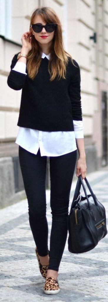White shirt-10 creative ways to wear your sweater for the fall season-by stylewati