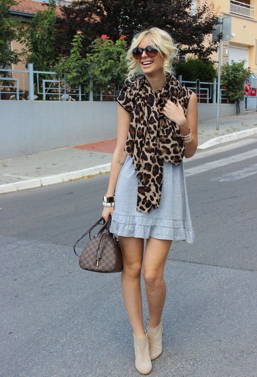 As a scarf-Go wild this season with animal print styling tips-by stylewati