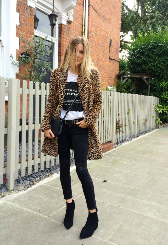 Graphic tees + jeans-Go wild this season with animal print styling tips-by stylewati