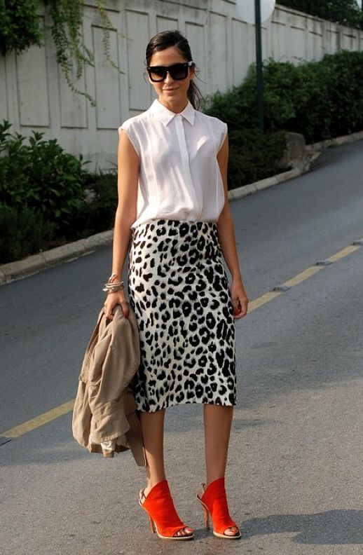 Midi skirt-Go wild this season with animal print styling tips-by stylewati
