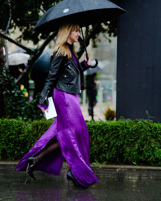 Satin dress-How to wear the pantone colour of the year, Ultra Violet in 2021-by stylewati