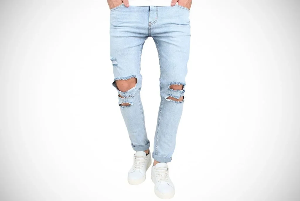 Men's Straight Leg Ripped Jeans-Top 10 Spectacular Designs of Ripped Jeans for Men and Women-By strylewati