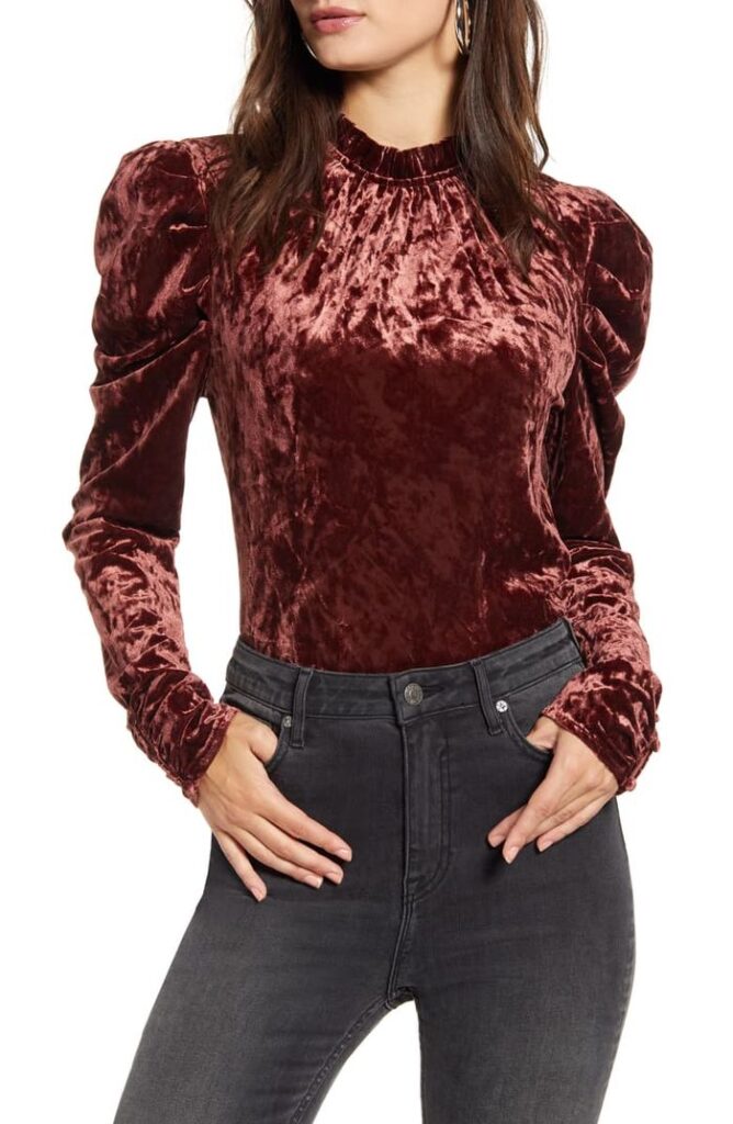 Velvet Top-Stylish Outfits to Wear This winter season-by stylewati