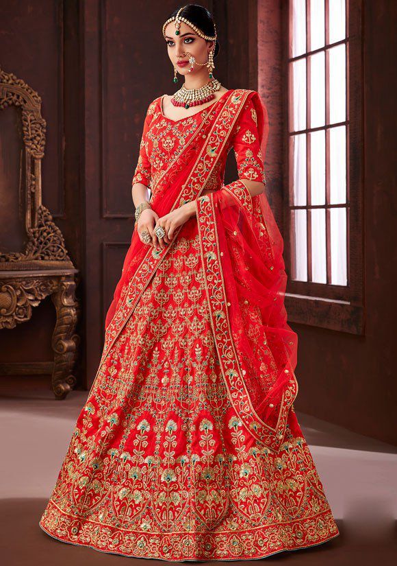 lehnga - Top 10 Indian Traditional Dresses for Women’s - by stylewati