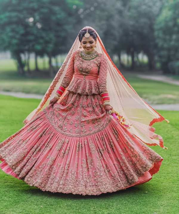 pepelum lehnga - Top 10 Indian Traditional Dresses for Women’s - by stylewati