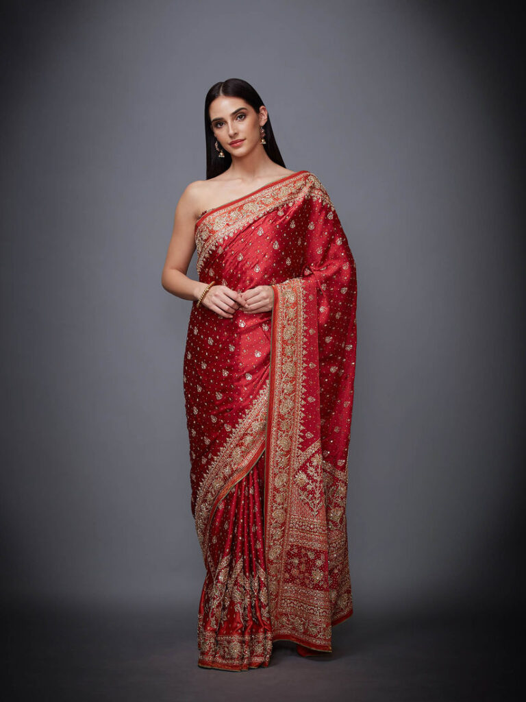 ritu kumar saree - Top 10 Saree brands In India -by stylewati