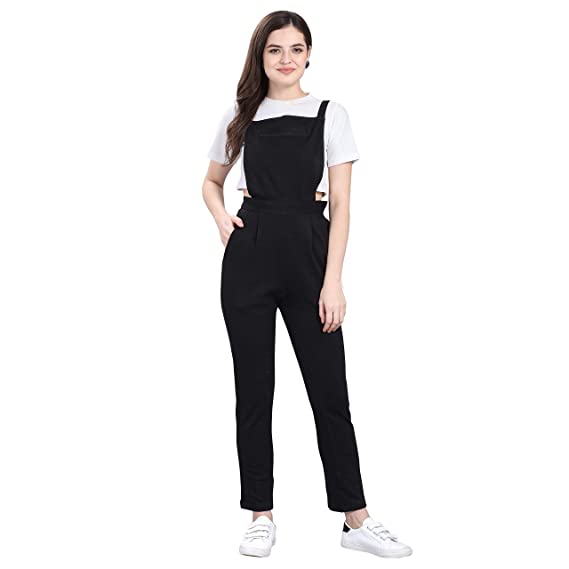 black jumer suit 15 Trending Jumper Dresses Ideas for Women in 2022-by stylewati